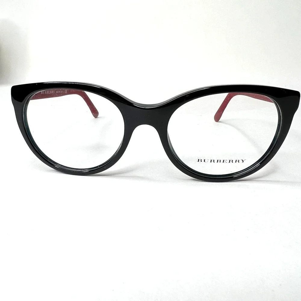 Burberry B 2176 Frames 3498 51-18 140 Polished Black w/Red Eye Glasses h3769‎